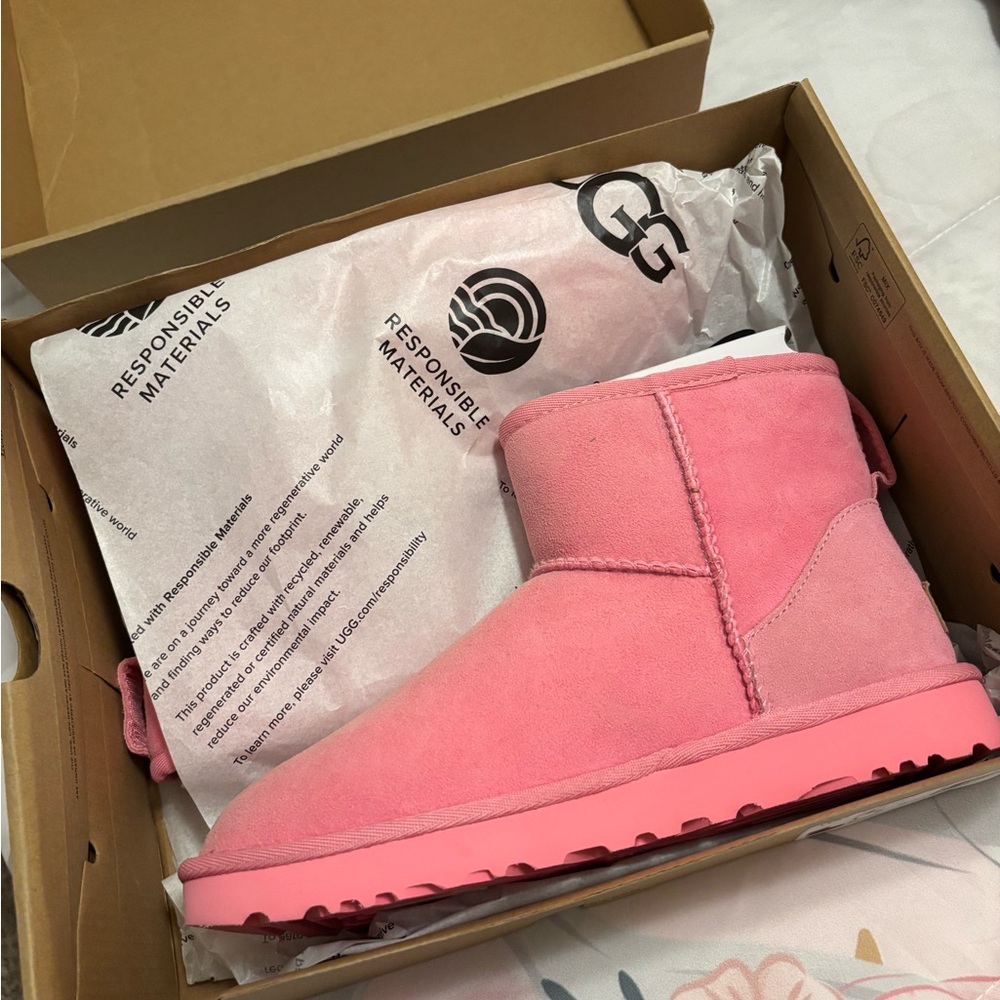 UGG Pink Ankle Boots
